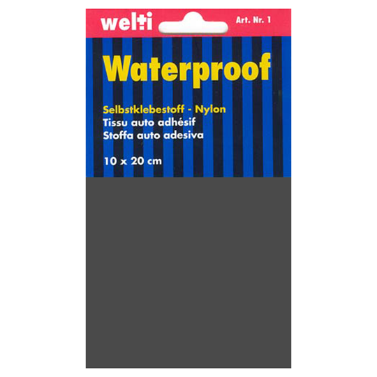 Selbstklebestoff Nylon 10 x 20 cm - dunkelgrau image number